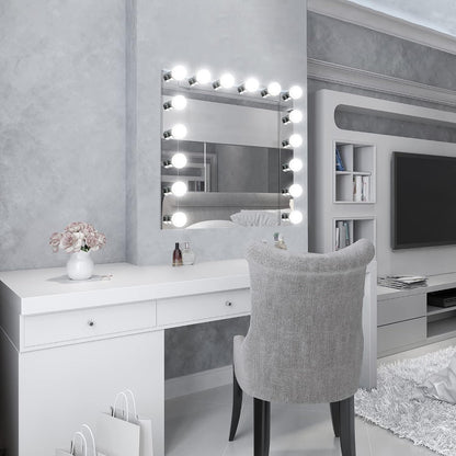 Vanity Lighting, Steel Construction, 4 Vanity Lights, Dimmable, Uses Four 60W Bulbs, Polished Chrome, 24.0 In. W X 4.3 In. H X 2.0 In. D, 500892
