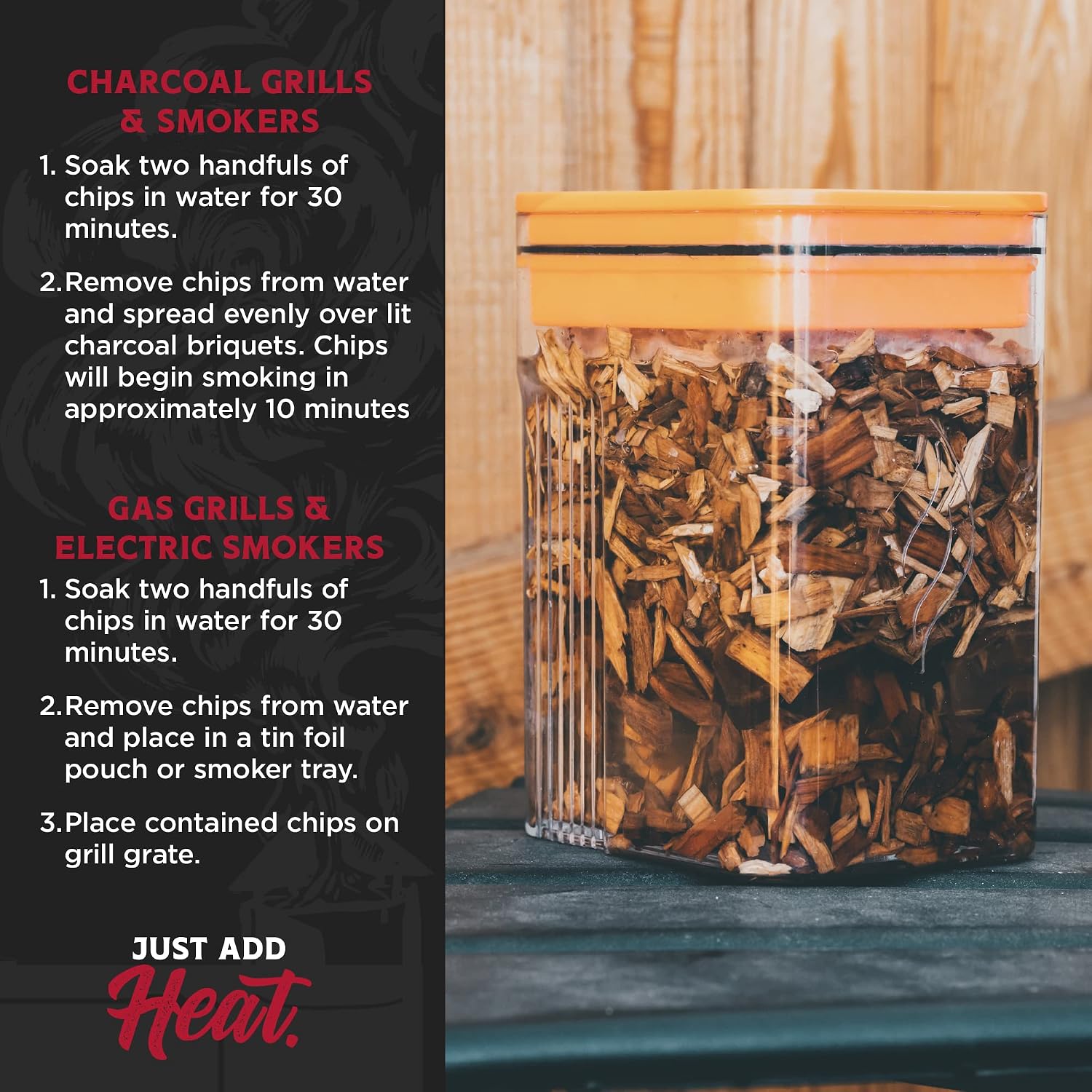 Premium 100% All Natural Hardwood Smoking Chips, Works with All Grills, Cherry